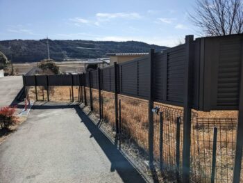 境界フェンスの施工例アップ