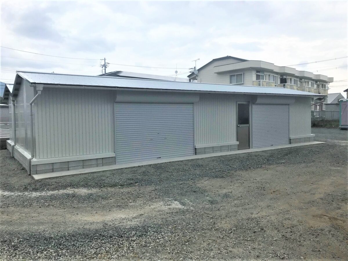 豊川市:鉄骨倉庫が耐震も丈夫な倉庫へ生まれ変わりました 豊川市:鉄骨倉庫が耐震も丈夫な倉庫へ生まれ変わりました