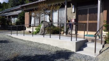 新城市:外構リフォーム玄関スロープ施工例2選